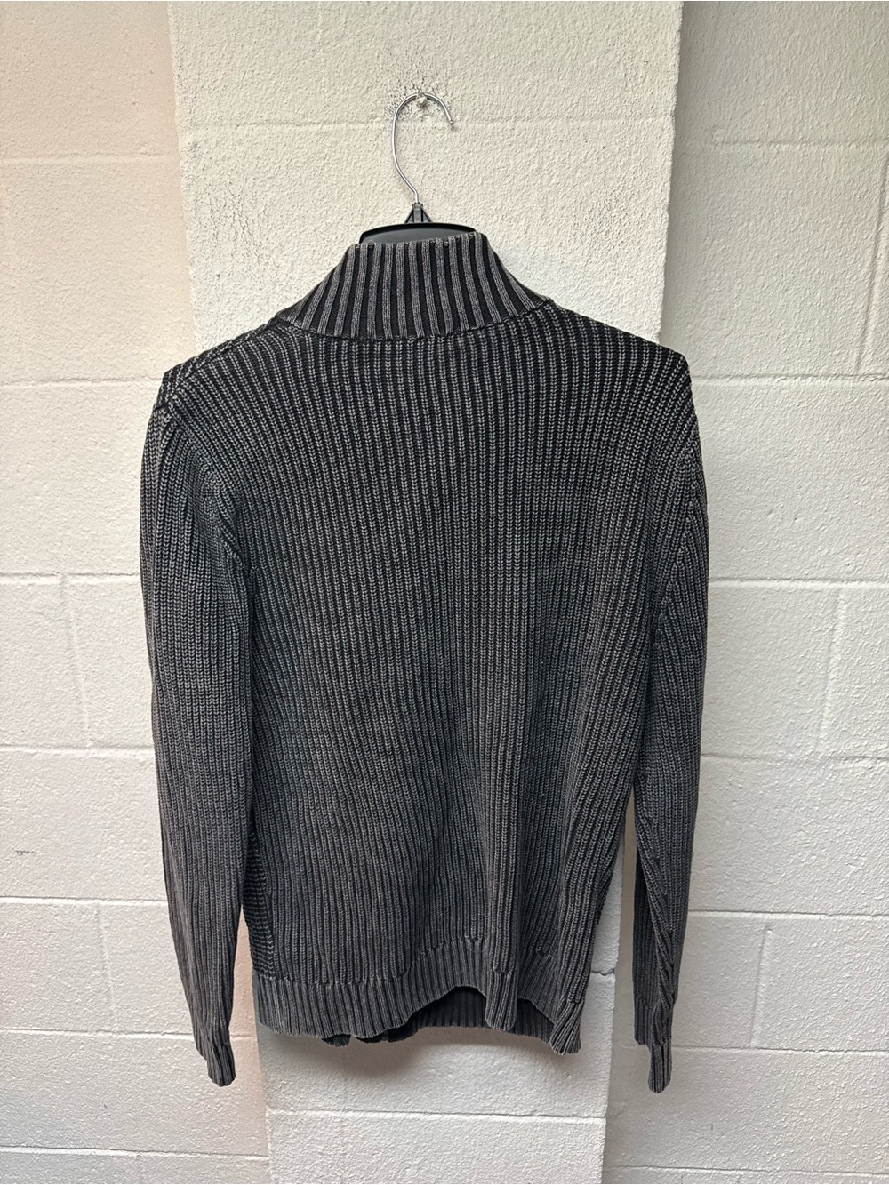 Express Black Ribbed Knit Cardigan - Picture 5 of 5